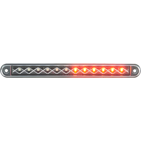 LED Stop Tail Indicator Strip Light 237mm Black - Car Builder Solutions