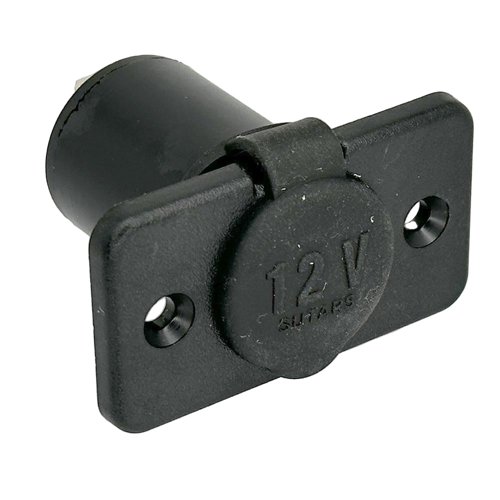 Rectangle Socket Plug 12V Black Rectangular Power Socket - IVA | Showerproof & Durable – Car ...