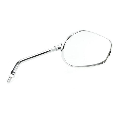 Flat Chrome Stalk Mirror With Carbon Panel 270mm - Car Builder Solutions