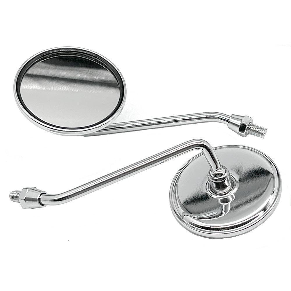 Small Round Chrome Stalk Mirror - Car Builder Solutions