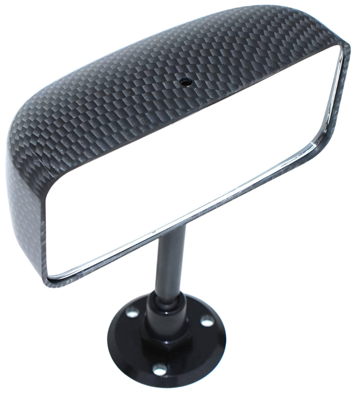 Race Style Interior Mirror Disc Mount Standard Carbon Effect 116mm - Car Builder Solutions