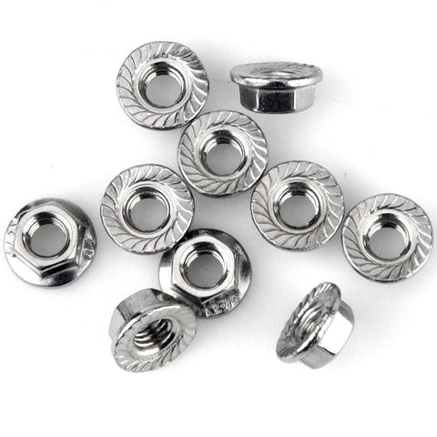 M5 Stainless Flange Nuts Pack Of 10 - Car Builder Solutions