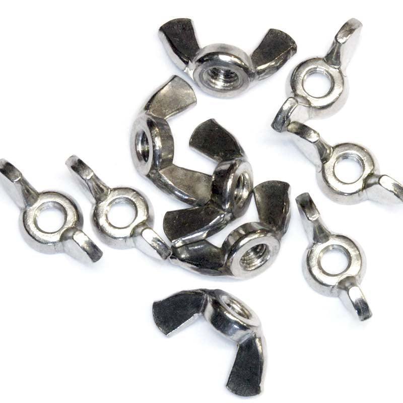 M6 Stainless Wing Nuts Pack Of 10 - Car Builder Solutions