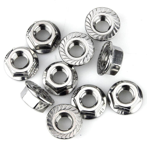 M8 Stainless Flange Nuts Pack Of 10 - Car Builder Solutions