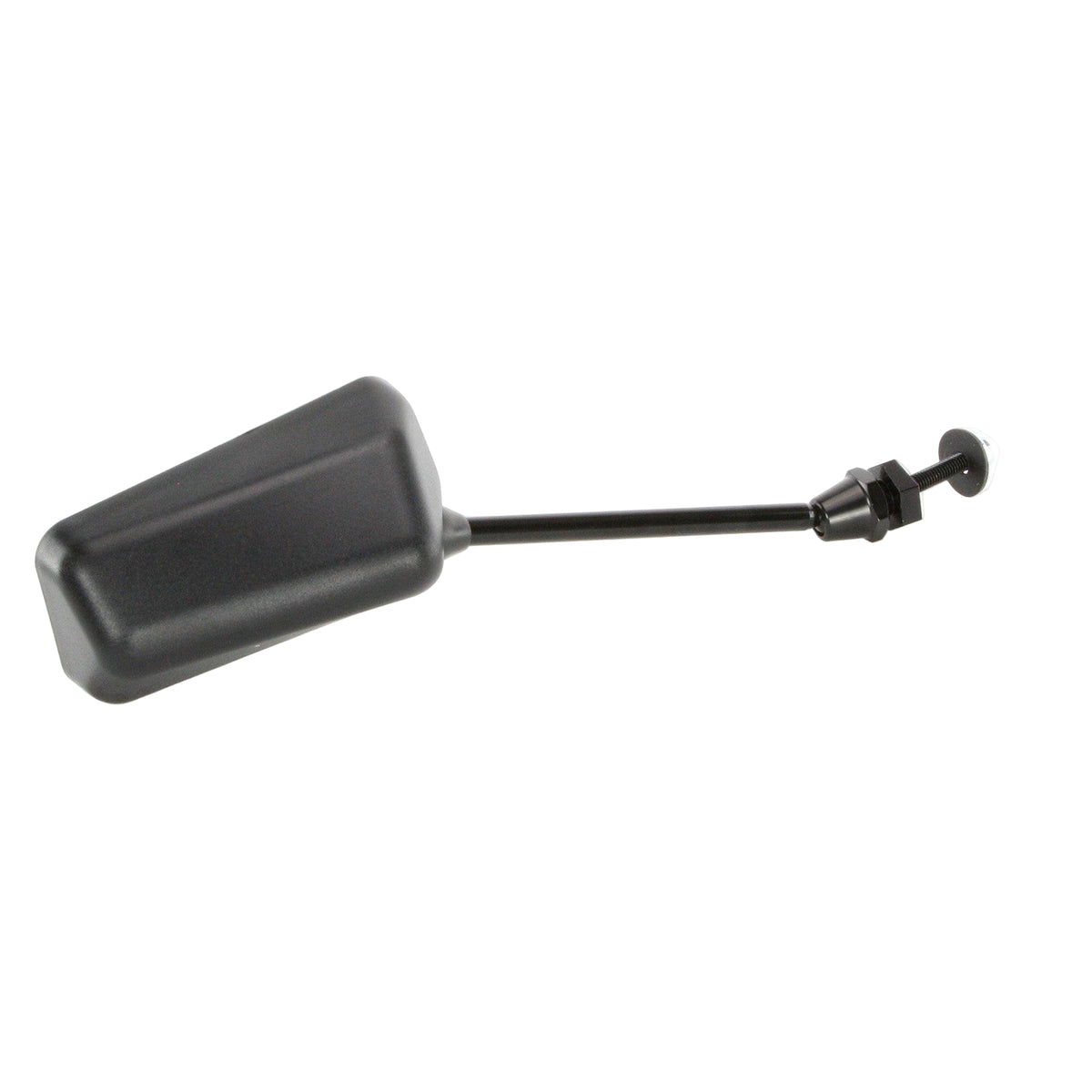 Long Stalk Race Style Side Mirror Satin Black 112mm - Car Builder Solutions
