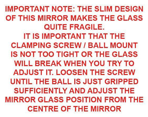 Self Adhesive Chrome and Stainless Interior Mirror 147mm - Car Builder Solutions