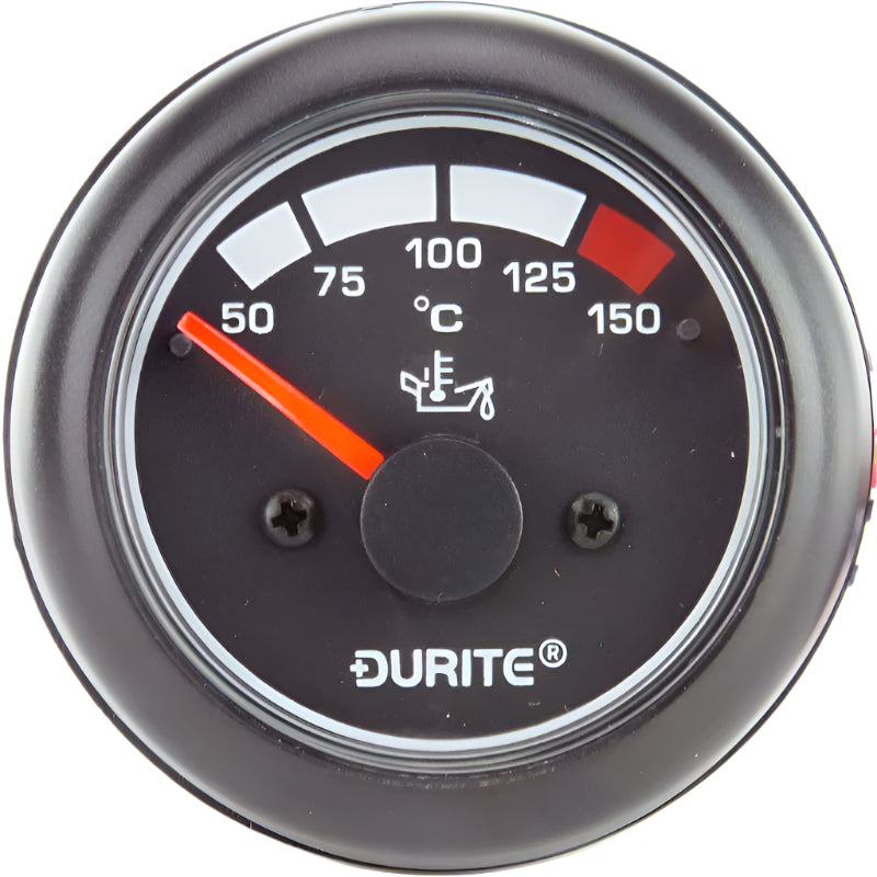 Waterproof Oil Temperature Gauge 62mm Black - Car Builder Solutions