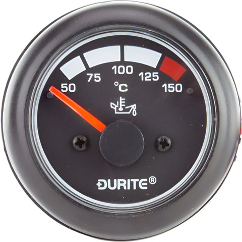 Waterproof Oil Temperature Gauge 62mm Black - Car Builder Solutions