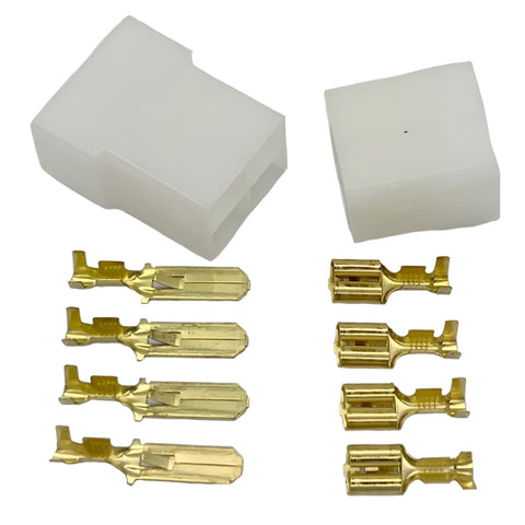 Multipin Wiring Connectors 4 Way Pack Of 5 - Car Builder Solutions