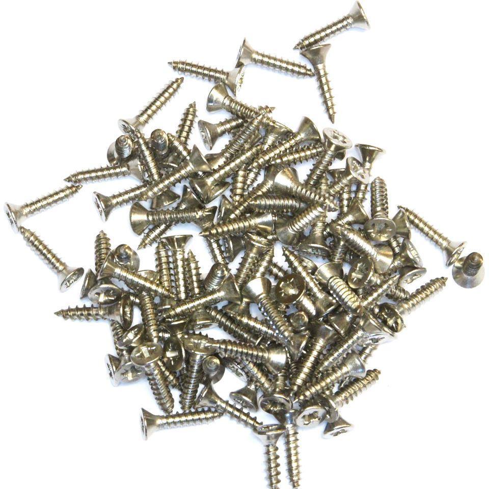 No.6 x 16mm Countersunk Head Stainless Self Tappers Pack of 100 - Car Builder Solutions