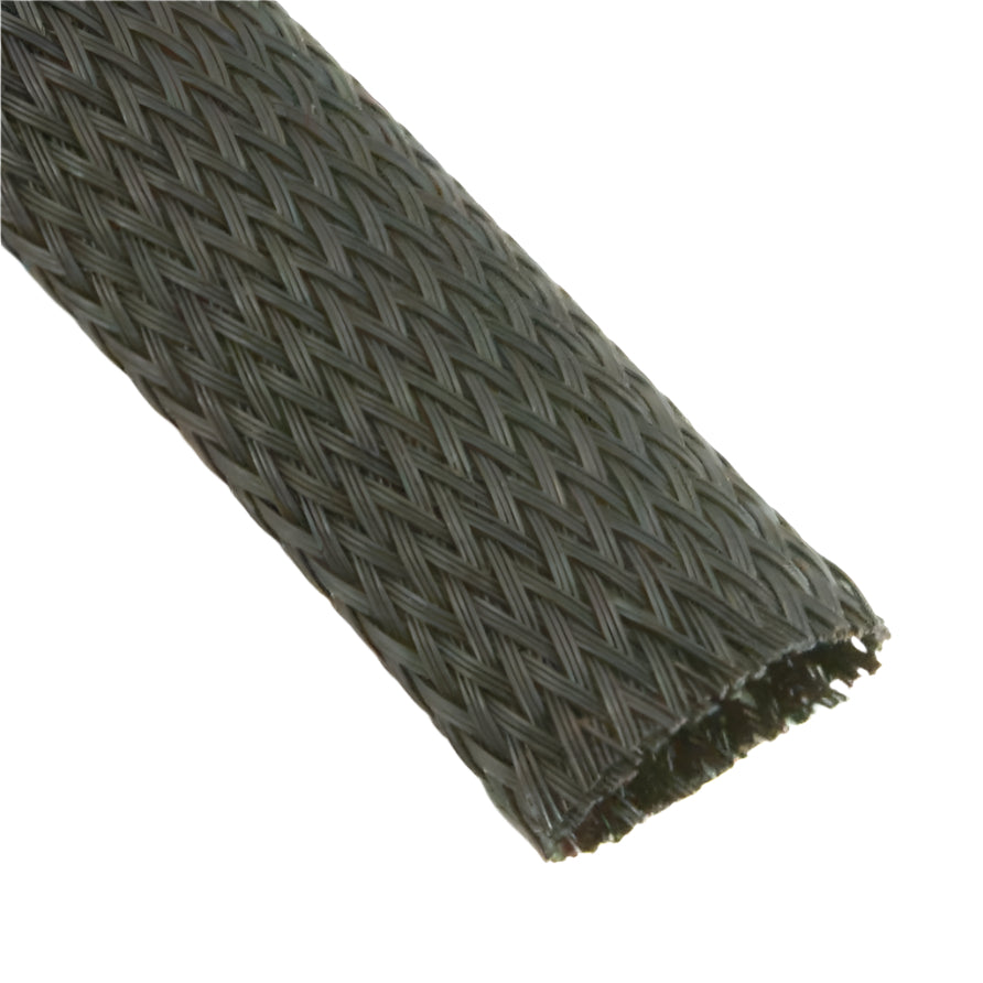 Black Nylon Braided Cable Sleeving 13mm | Sold Per Metre | Cable Tidy ...