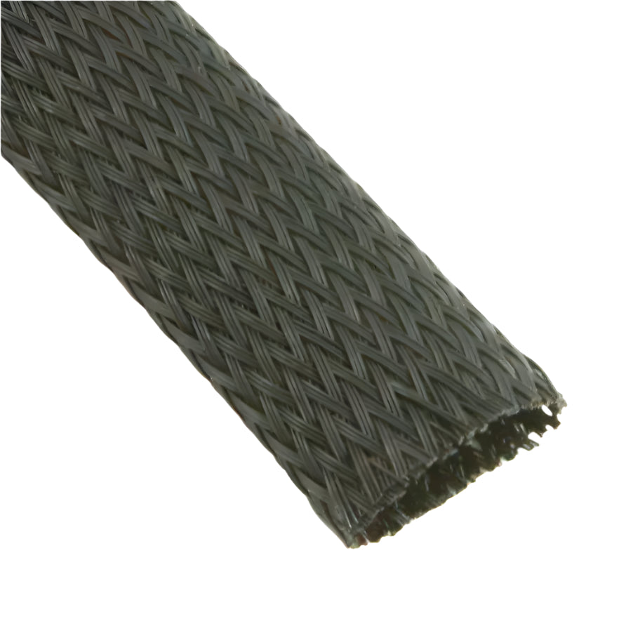 19mm Black Nylon Braided Cable Sleeving | Per Metre | Cable Protection ...