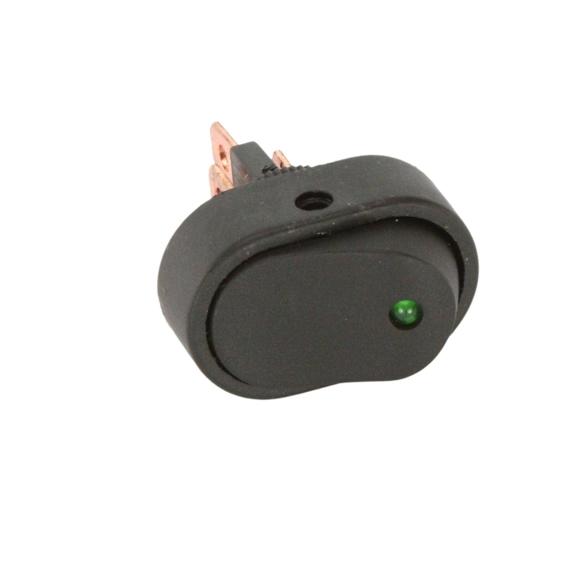 Oval Rocker Switch Green – Car Builder Solutions