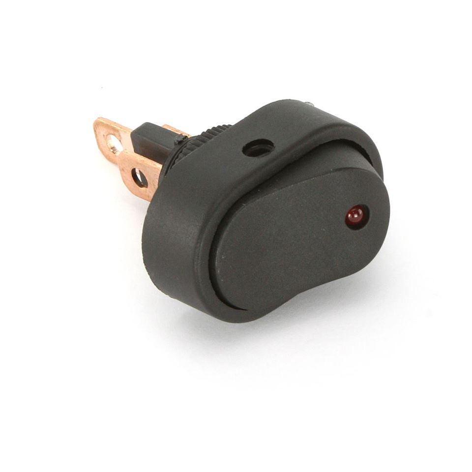 Illuminated Red Oval Rocker Switch 16A | Easy Fit & Bright Visibility ...