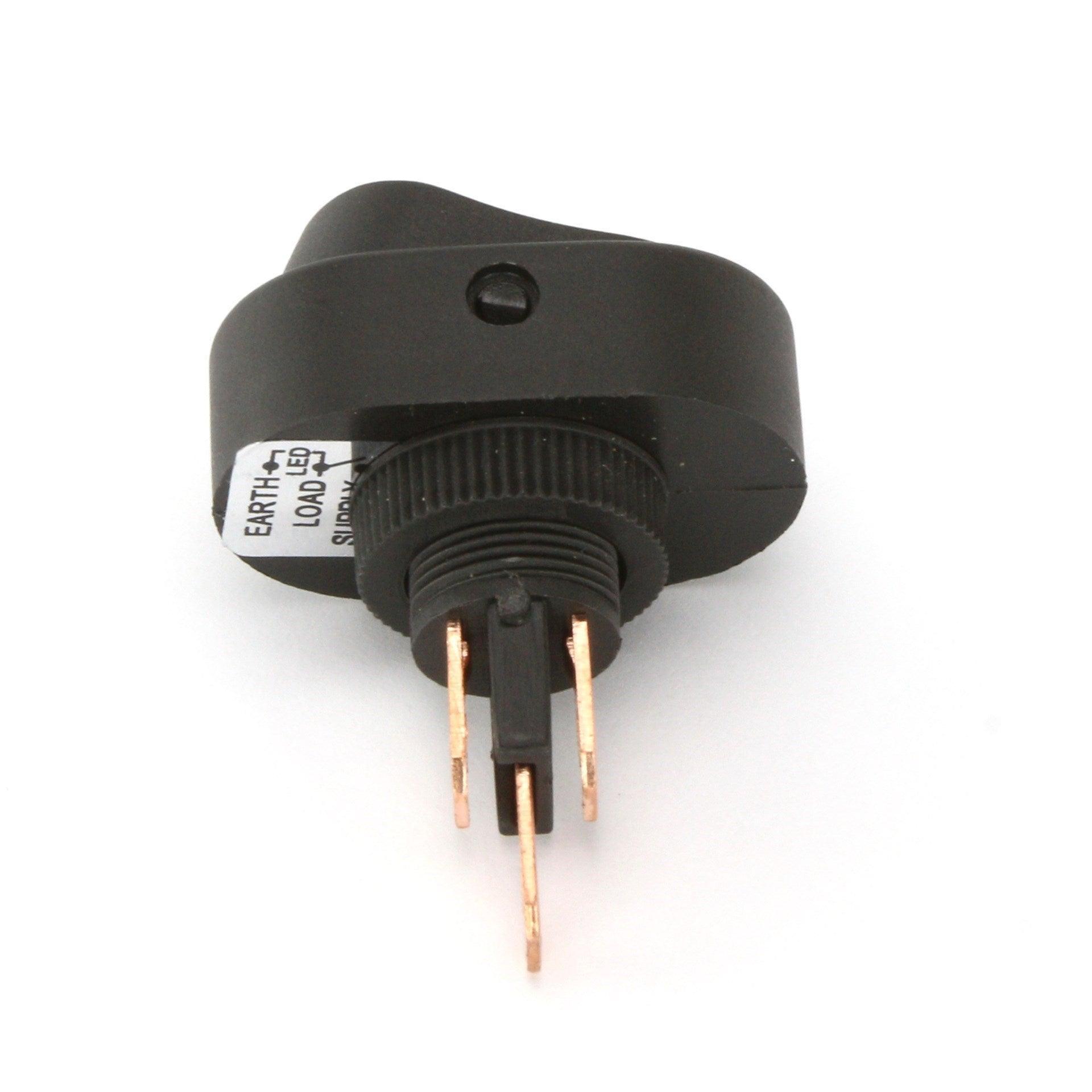 Illuminated Red Oval Rocker Switch 16A | Easy Fit & Bright Visibility ...