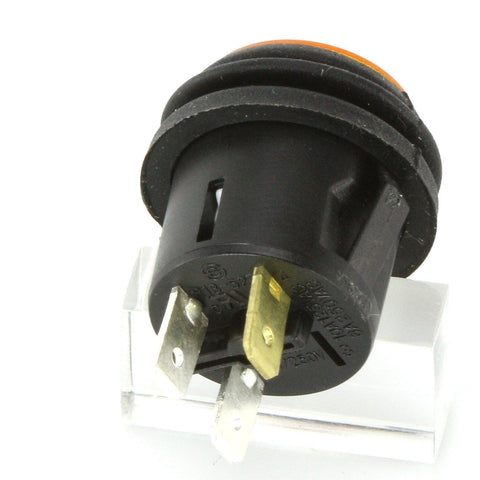 Illuminated Latching Push Button Switch Amber - Car Builder Solutions