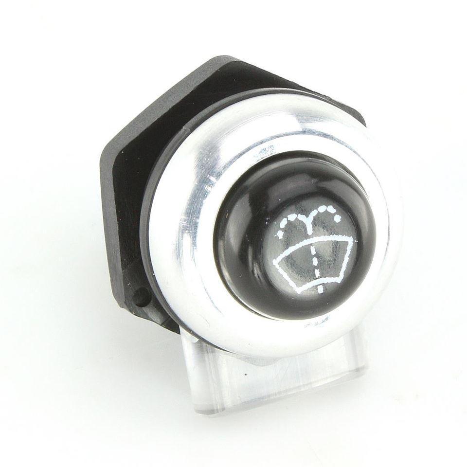 Aluminium Bezel Push Button Washer Switch - Car Builder Solutions