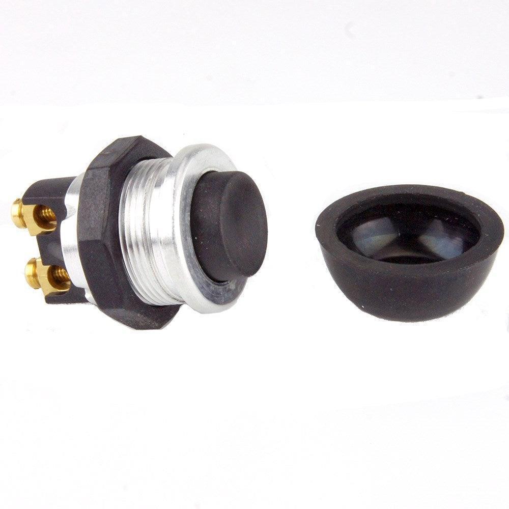 Aluminium Push Button Switch With Rubber Shroud - Car Builder Solutions