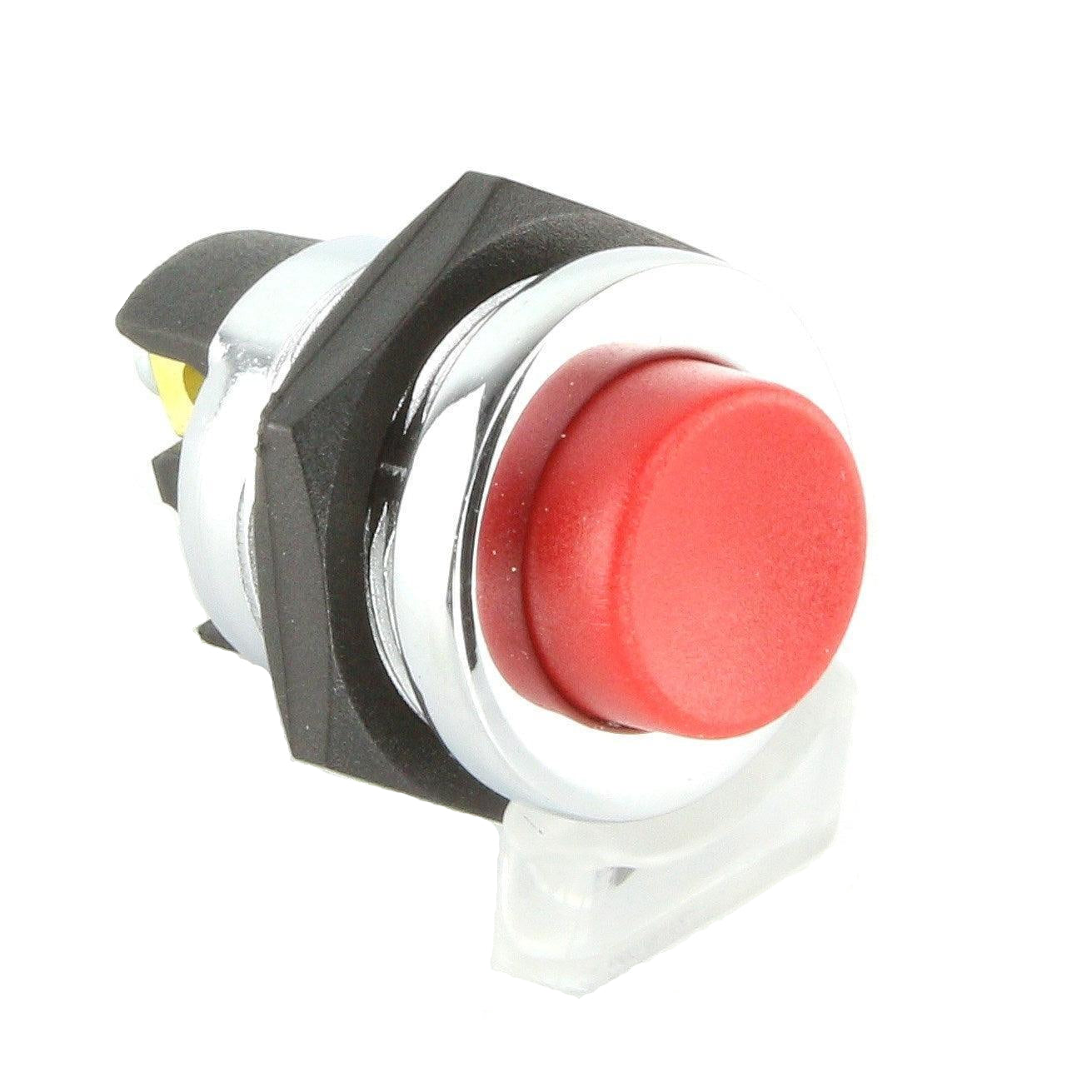 Red Color Push Bottom Switch 25mm Red & Chrome Push Button Switch 20A | Durable & Stylish – Car ...
