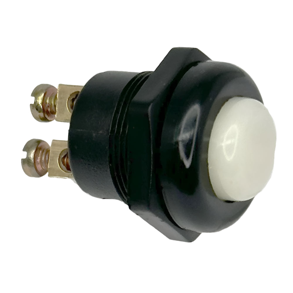 Push Button Black with White Button - Car Builder Solutions