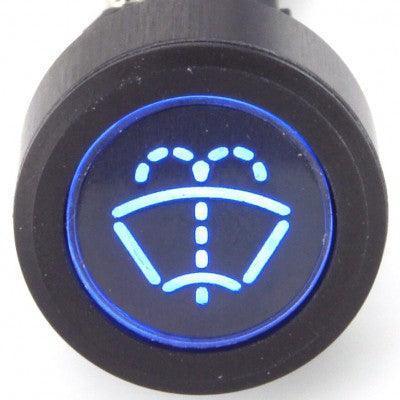 Black Billet Aluminium Washers Switch - Car Builder Solutions