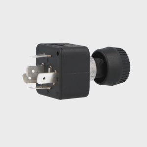 Black Rotary Headlamp Switch With Light Symbol - Car Builder Solutions
