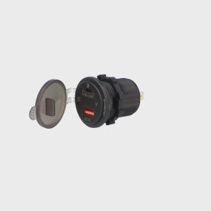 USB-C PD (Power Delivery) and USB -A Fast Charging Twin Socket - Car Builder Solutions