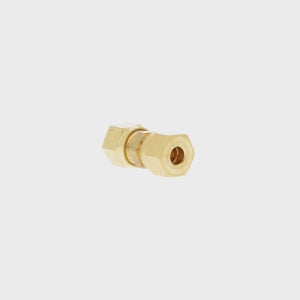 BRASS COMPRESSION JOINER FOR 1/4" PIPE Car Builder Solutions