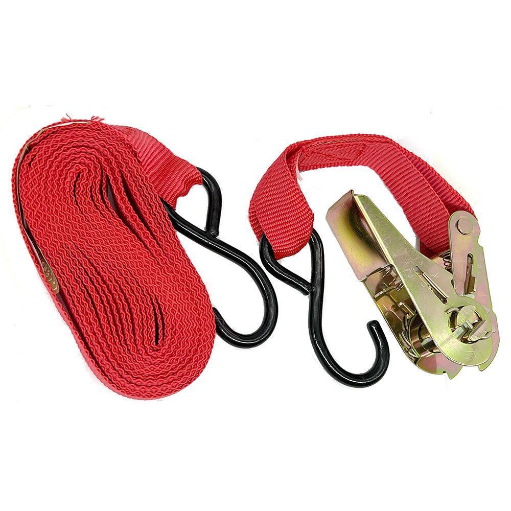 Small Ratchet Strap Inch Wide Red - Car Builder Solutions