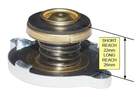 Long Reach Stainless Radiator Cap Rubber Upper Seal 7lb - Car Builder Solutions