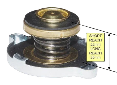 Long Reach Stainless Radiator Cap Rubber Upper Seal 7lb - Car Builder Solutions