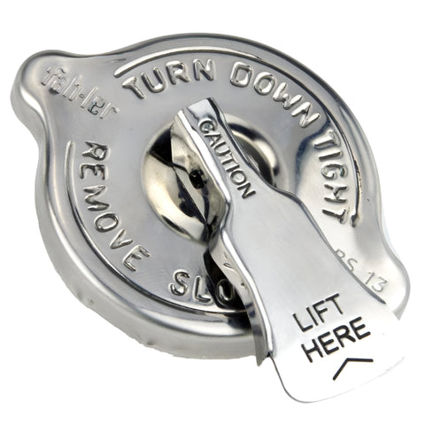Stainless 13lb Pressure Release Radiator Cap - Car Builder Solutions