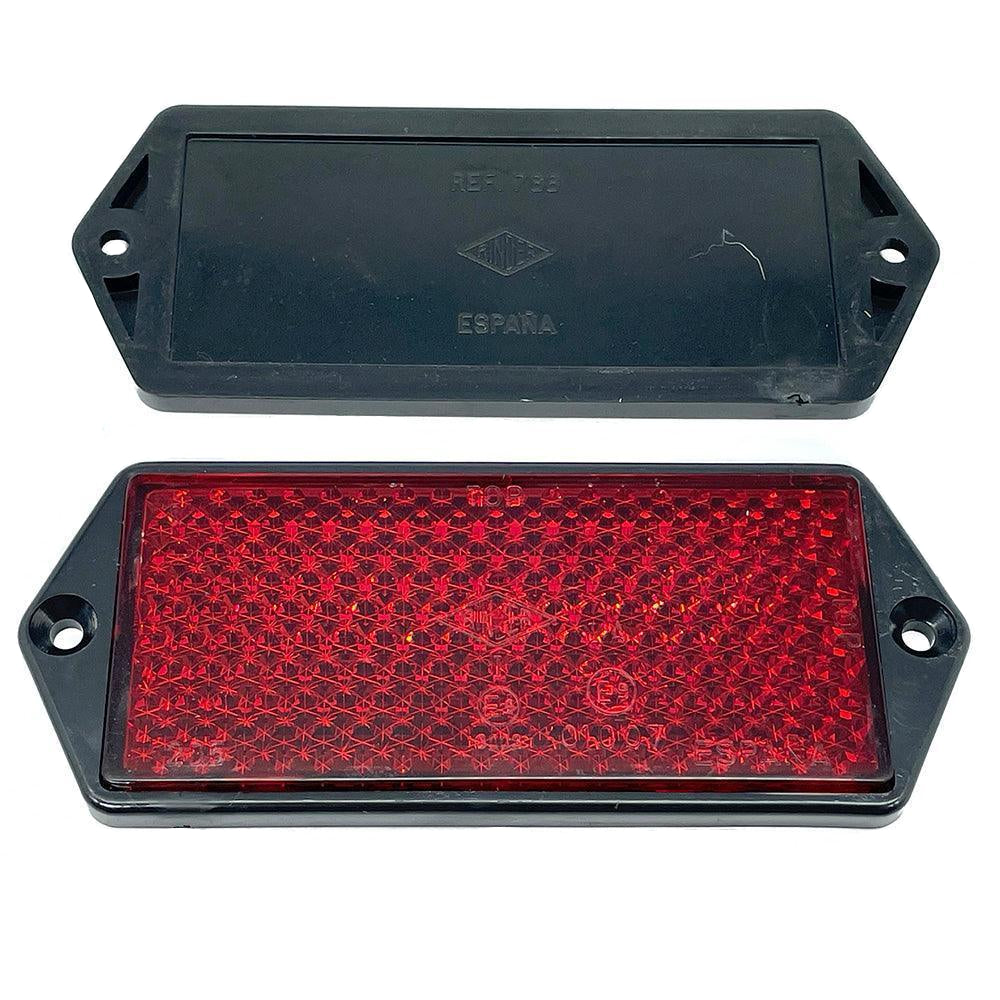 Red Rear Reflectors Rectangular 102 x 47 Pair – Car Builder Solutions