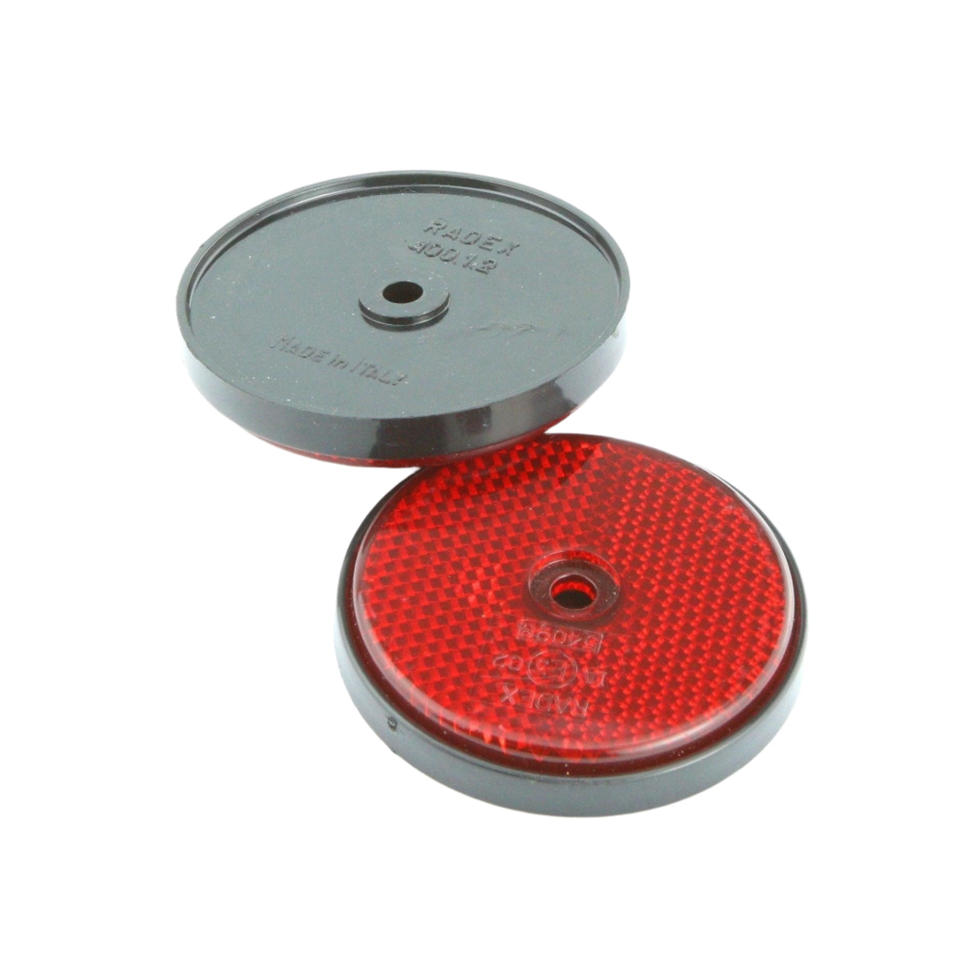60mm Red Rear Reflectors | Screw-on/Stick-on | Enhance Visibility ...