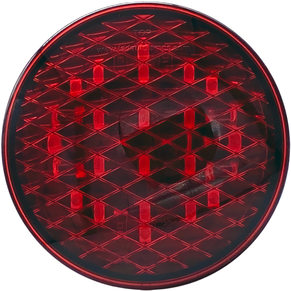 Red Rear Fog Light 80mm Round Self Adhesive Red Lens Rear Fog – Car Builder Solutions