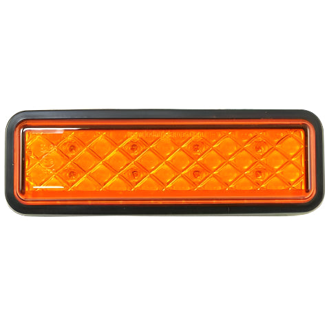 Grommet Mount LED Compact Indicator Amber Lens 145mm - Car Builder Solutions