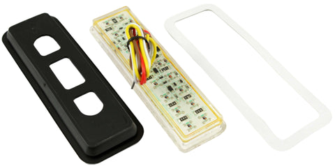 Grommet Mount LED Compact Indicator Amber Lens 145mm - Car Builder Solutions