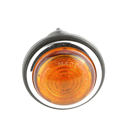 Lucas Glass Lens Classic Amber Indicator 73mm Pair - Car Builder Solutions