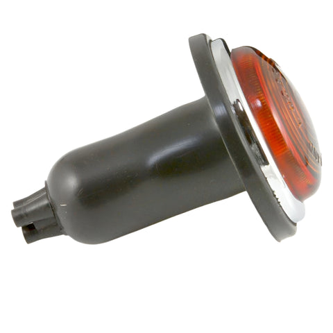 Lucas Glass Lens Classic Amber Indicator 73mm Pair - Car Builder Solutions