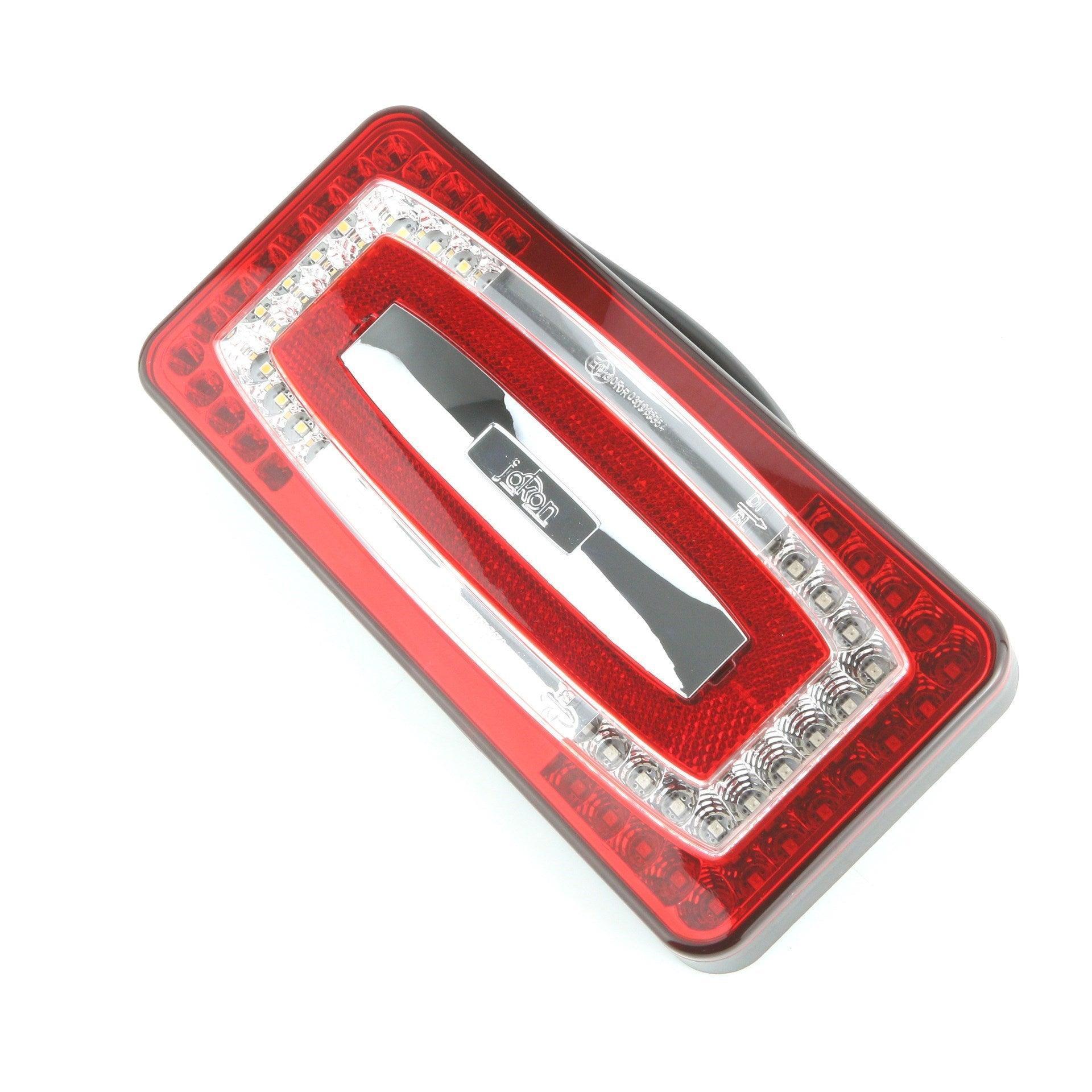 LED Rectangular Rear Light Stop/Tail/Indicator/Rear Fog/Reverse 224mm ...