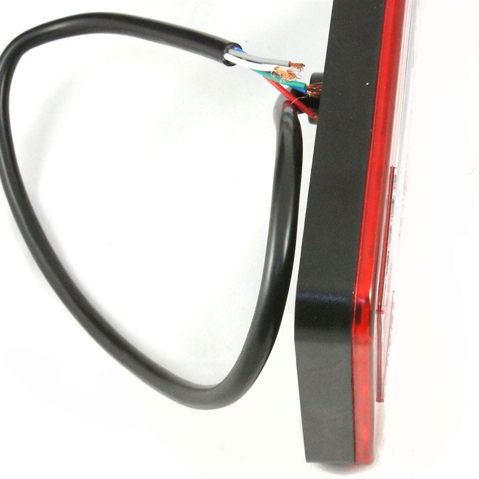 LED Rectangular Rear Light Stop/Tail/Indicator/Rear Fog/Reverse 224mm ...