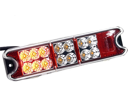 LED Rectangular All-In-One Rear Lamp With Built-In Reflector 190mm - Car Builder Solutions