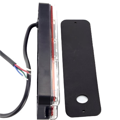 LED Rectangular All-In-One Rear Lamp With Built-In Reflector 190mm - Car Builder Solutions