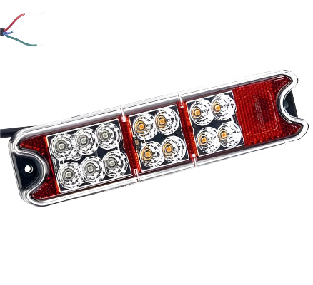 LED Rectangular All-In-One Rear Lamp With Built-In Reflector 190mm - Car Builder Solutions