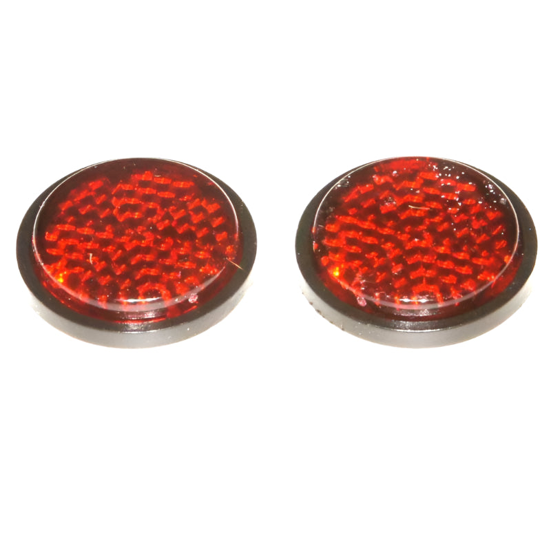 29mm Round Red Rear Reflectors | Enhance Visibility & Safety | Easy to ...