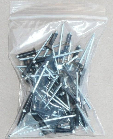Black 4mm Dome Head Rivets Pack Of 50 - Car Builder Solutions