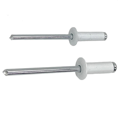 White 4mm Dome Head Rivets Pack Of 50 - Car Builder Solutions