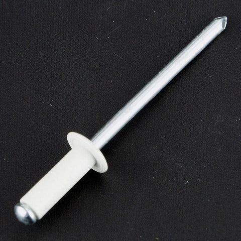 White 4mm Dome Head Rivets Pack Of 50 - Car Builder Solutions