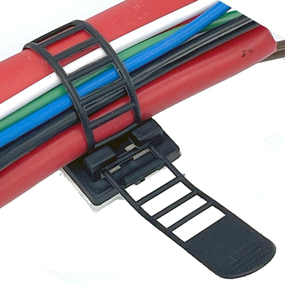 Self Adhesive Adjustable Cable Clips - Car Builder Solutions