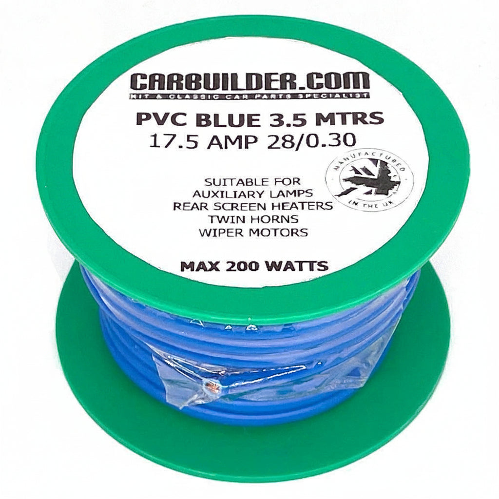 17 Amp Single 3.5 Metre Blue Reel - Car Builder Solutions